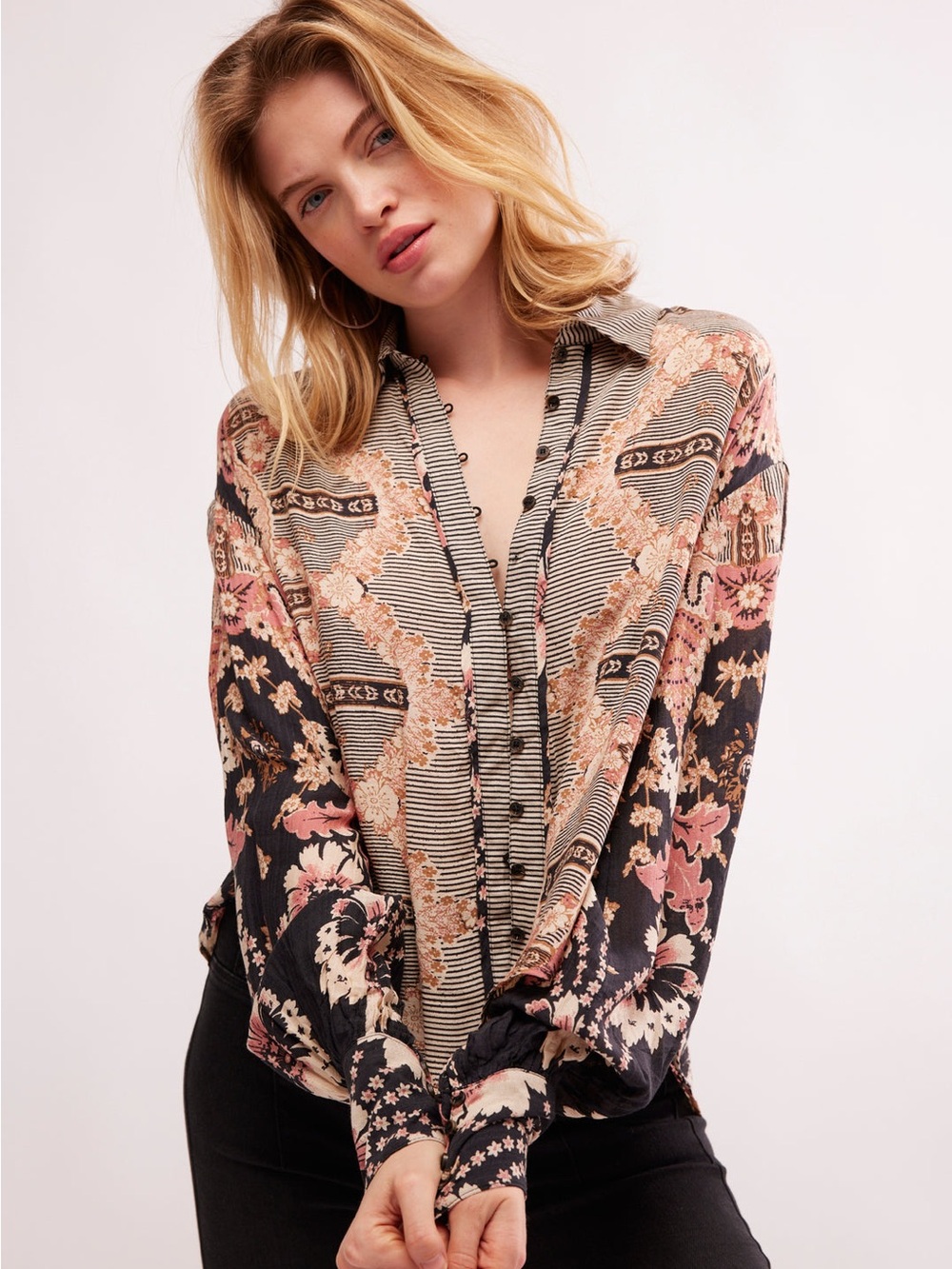 Free People Virgo Baby Buttondown